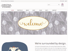 Tablet Screenshot of christinasteward.com